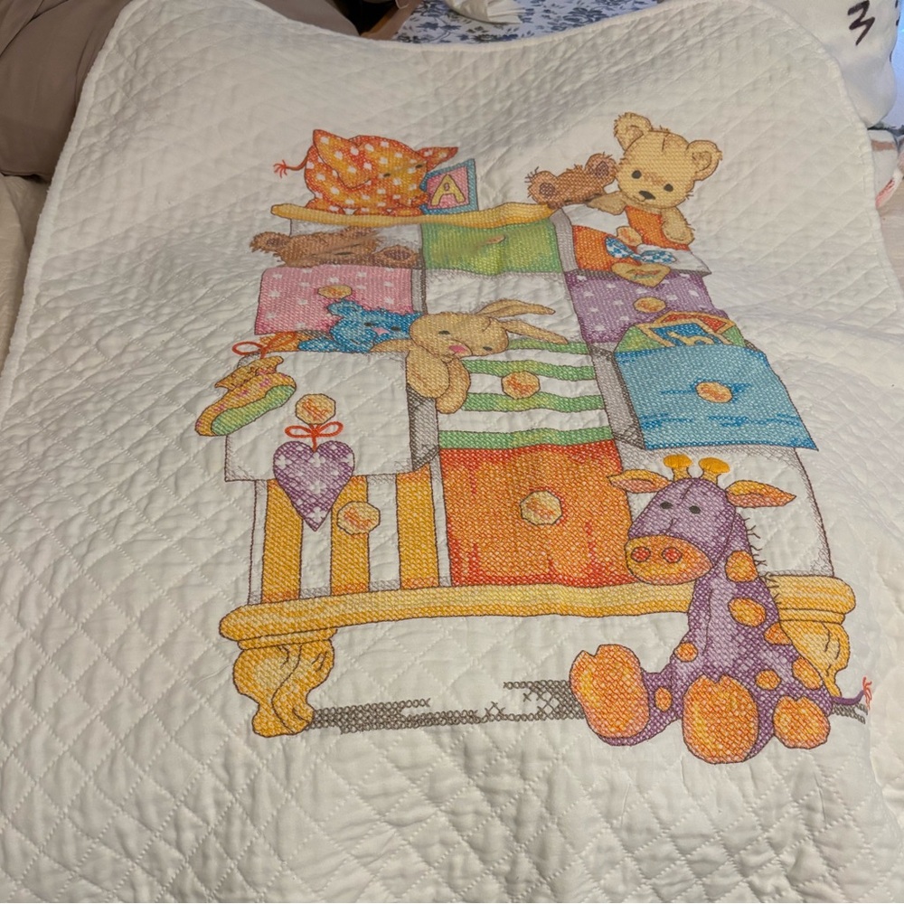 Colorful Animal Quilt Blanket